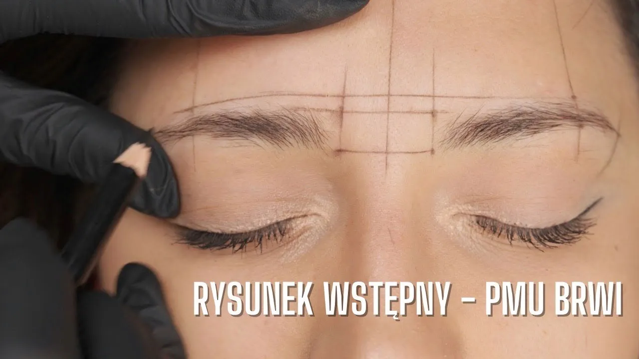 makijaż permanentny brwi rysunek wstępny