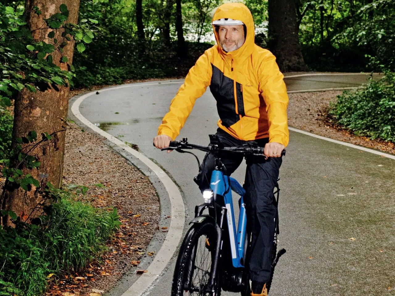 Fahrrad Regenjacke Herren technische Details Wassersäule Atmungsaktivität