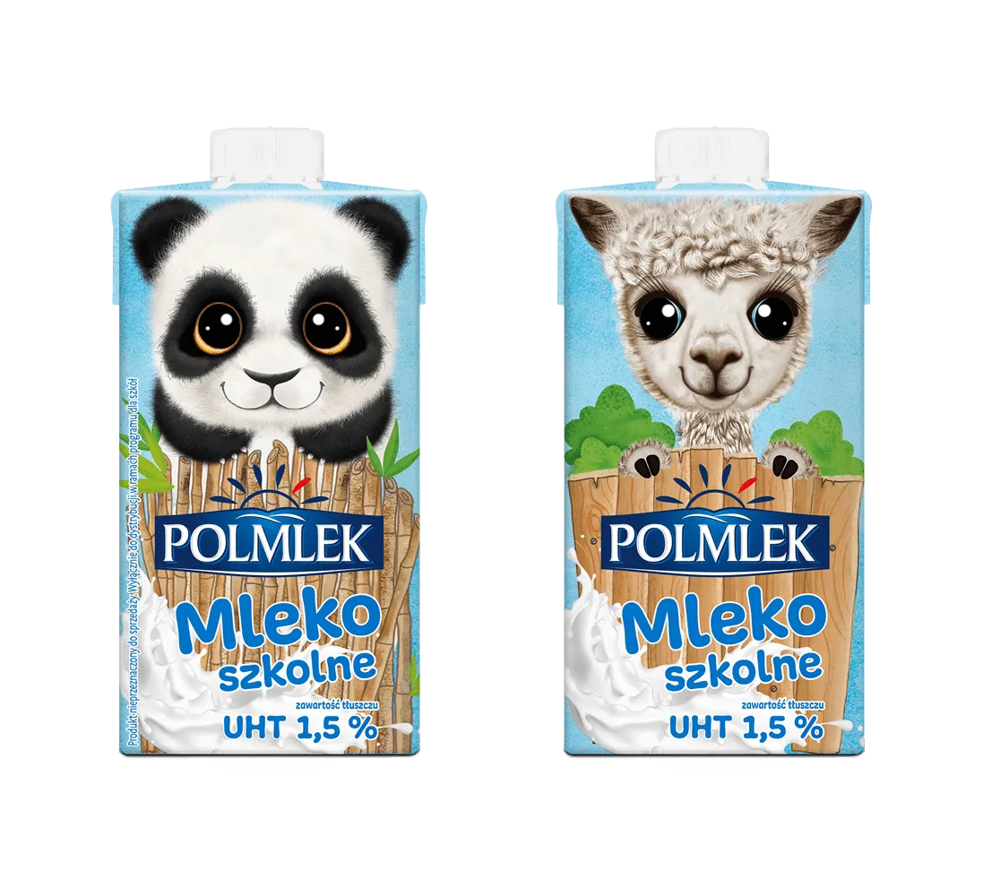 Mleko szkolne kartonik ze słomką