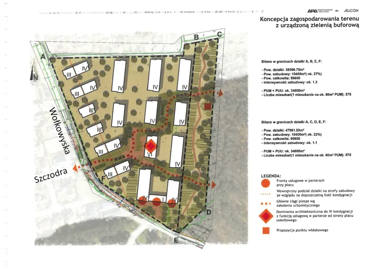 Plan zagospodarowania osiedla deweloperskiego