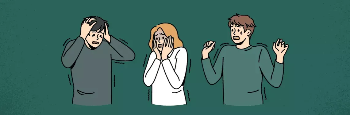 osoba zaniepokojona, objawy lęku, niepokój psychiczny