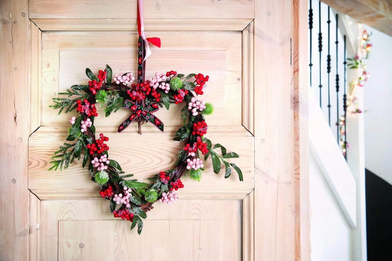 wianek dekoracyjny na drzwi inspiracje
