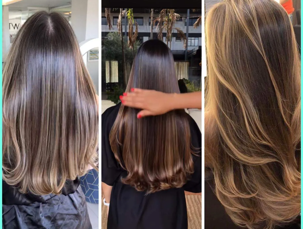 Balayage Highlights dickes Haar
