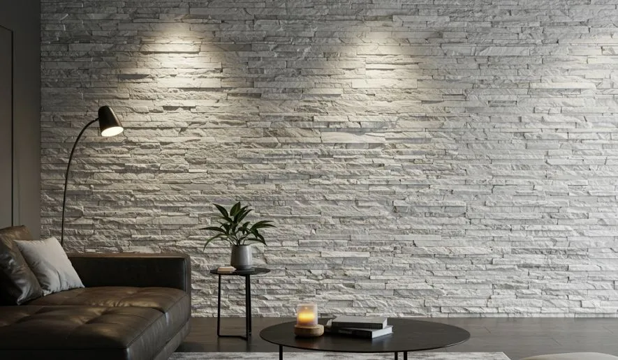 ściana z kamienia dekoracyjnego z fugą i bez fugi por&oacute;wnanie