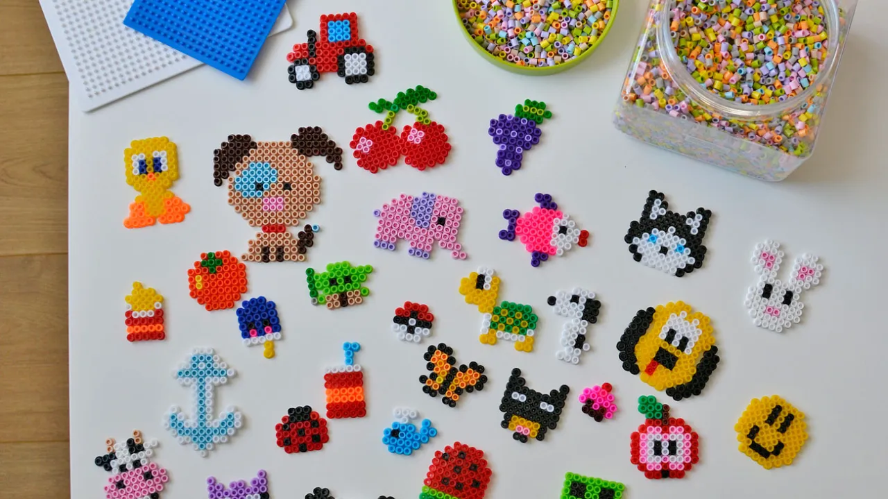 Przykłady prac z koralików do prasowania