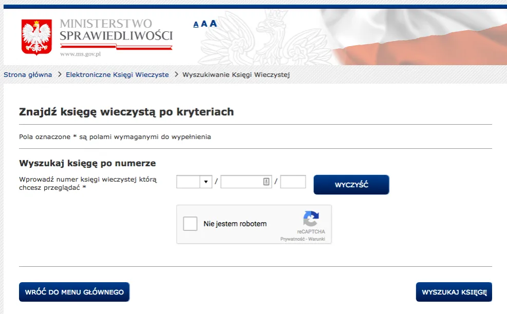 Elektroniczne Księgi Wieczyste gov pl
