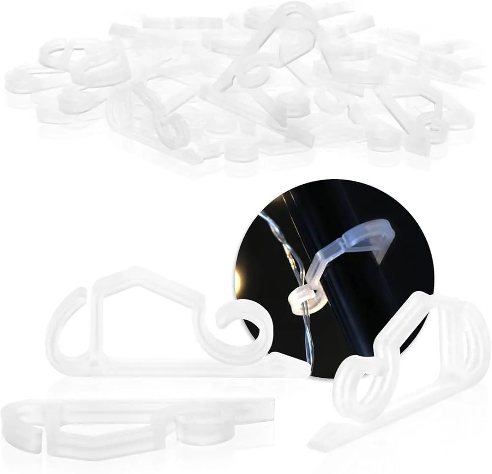 Bezinwazyjny montaż lampek balkonowych trytytki haczyki