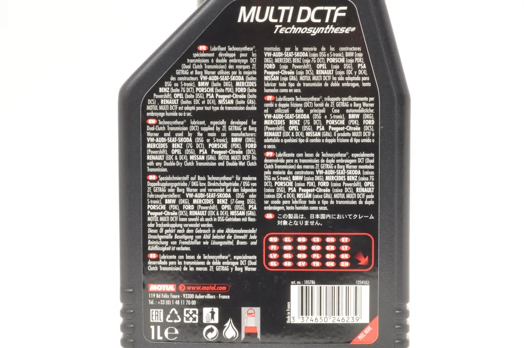 Motul oil label specifications