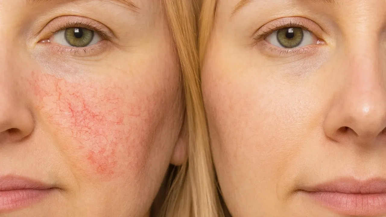 cera naczynkowa objawy teleangiektazje rumień