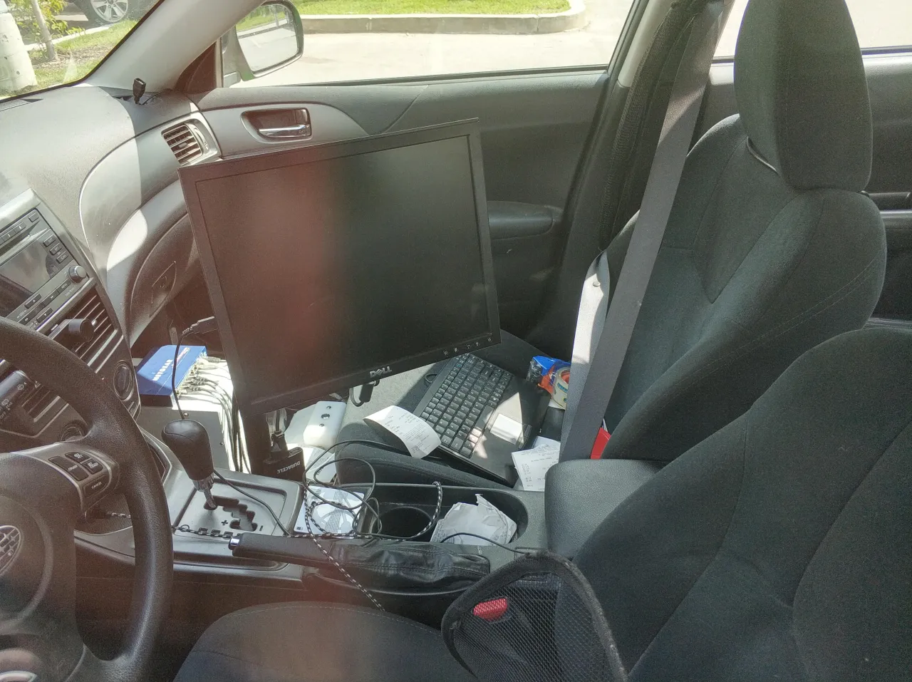 wnętrze samochodu google street view