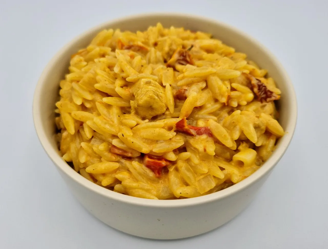 makaron orzo w sosie kremowy
