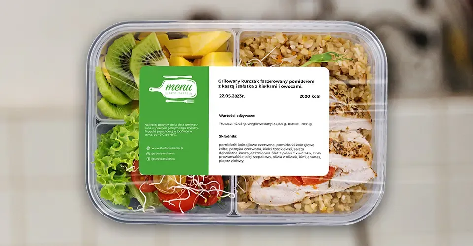 symbole opakowania catering dietetyczny