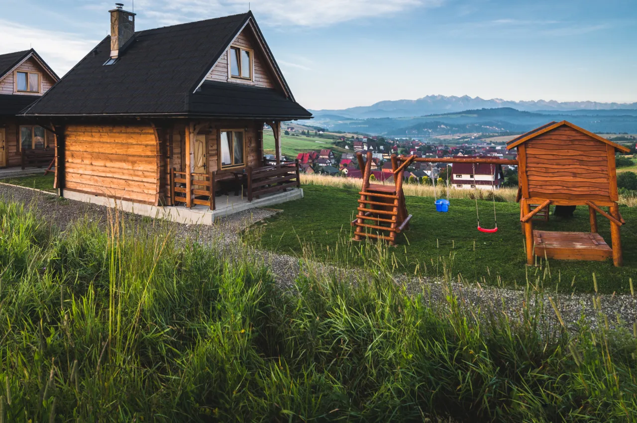 Osada Czerwone Wierchy domki widok