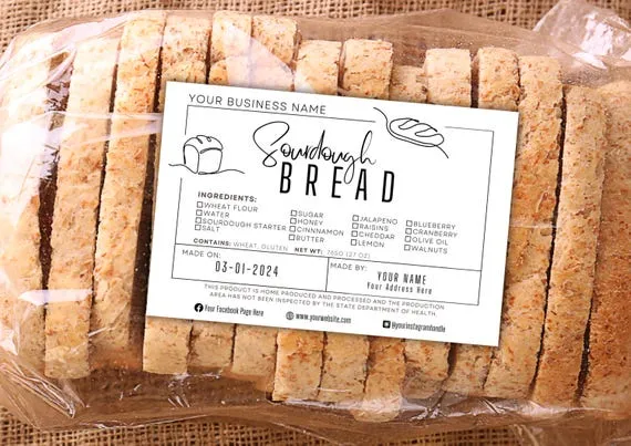 etykieta chleba składniki