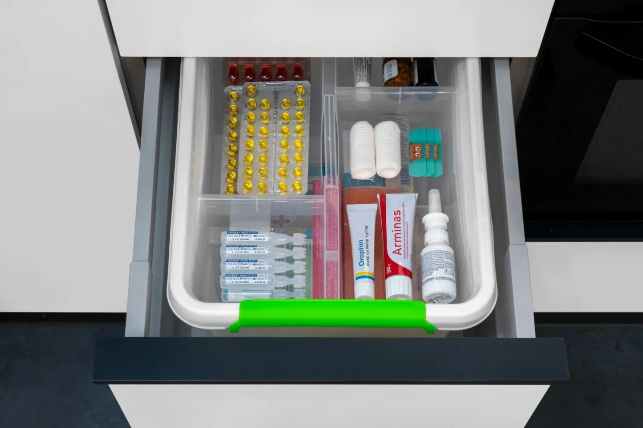 Leki w lod&oacute;wce, prawidłowe ułożenie