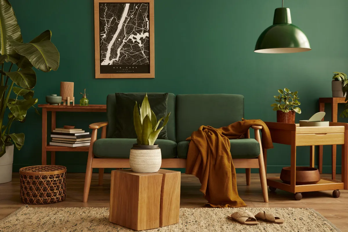 Błędy w aranżacji wnętrz z brązowymi meblami