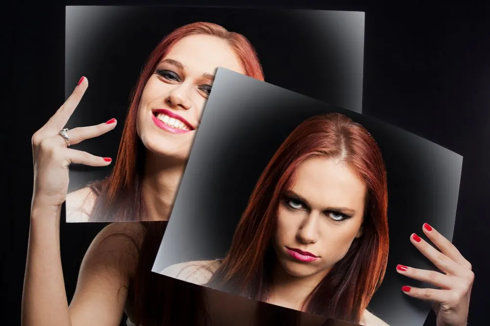 kobieta doświadczająca wahania nastroju