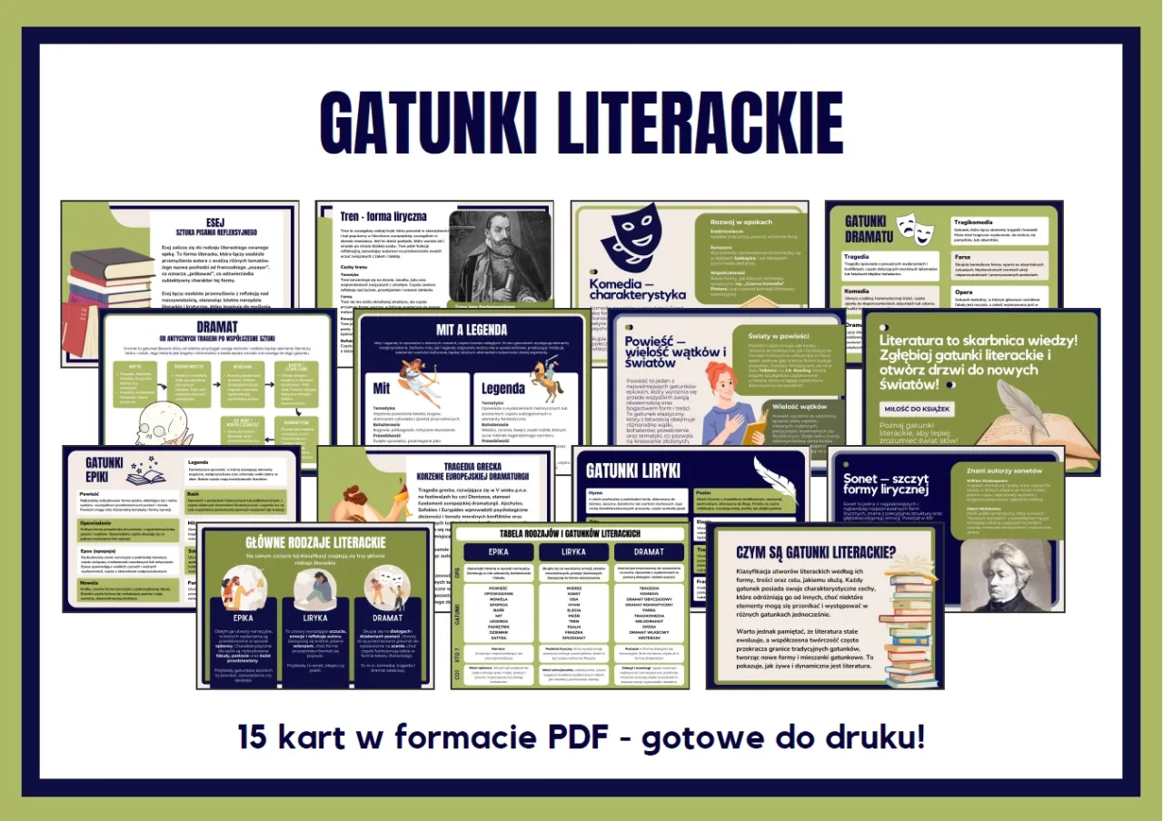 r&oacute;żne szkoły teorii literatury infografika