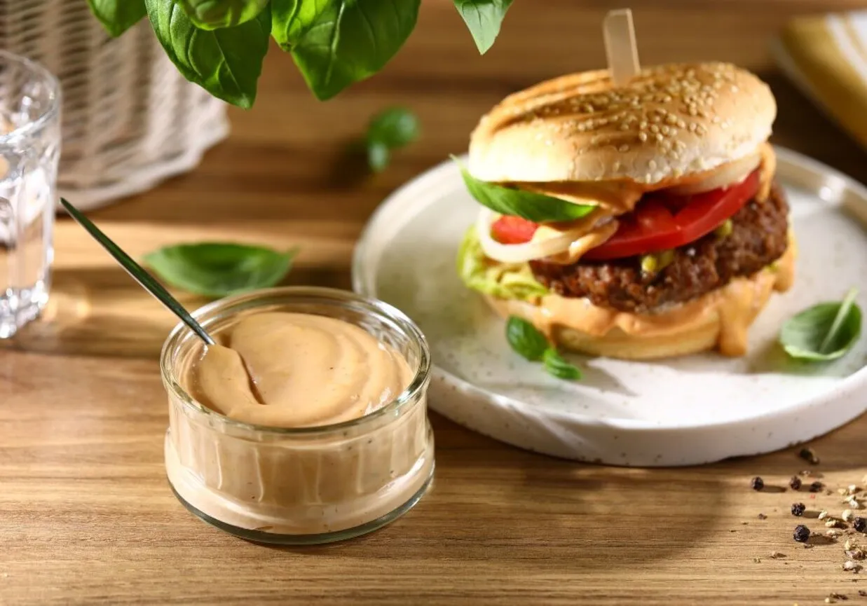 różne sosy do burgerów