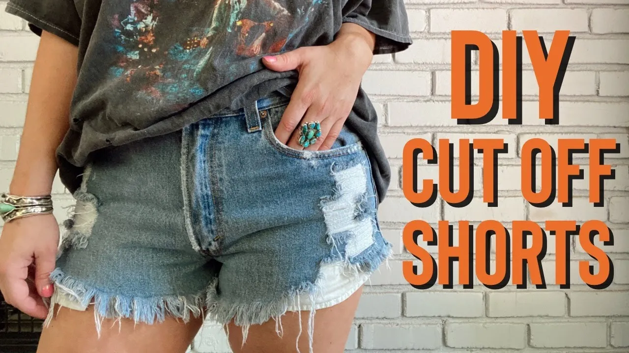 different styles of DIY jean shorts hems