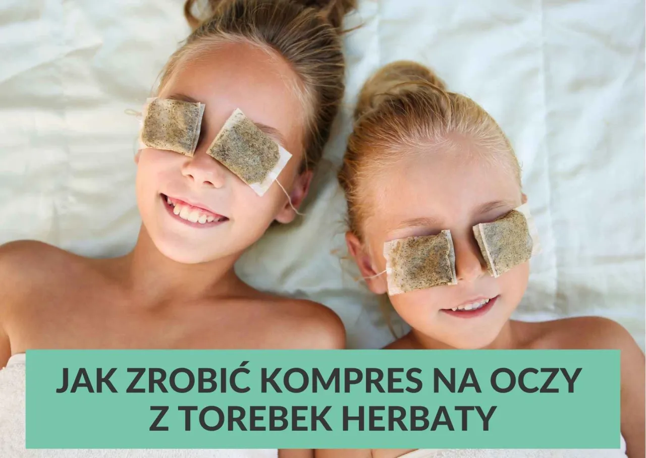 chłodny kompres na oczy