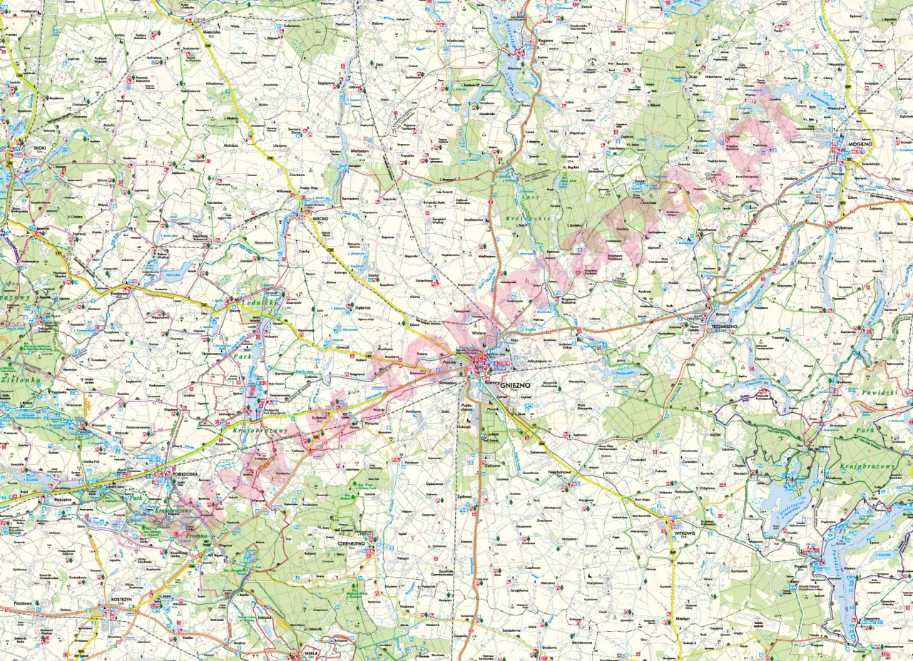 Mapa SPA Gniezno i okolice