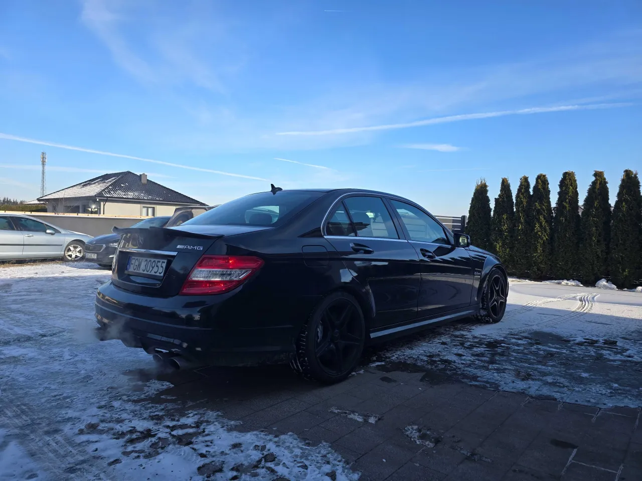 Mercedes C63 AMG W204 na drodze