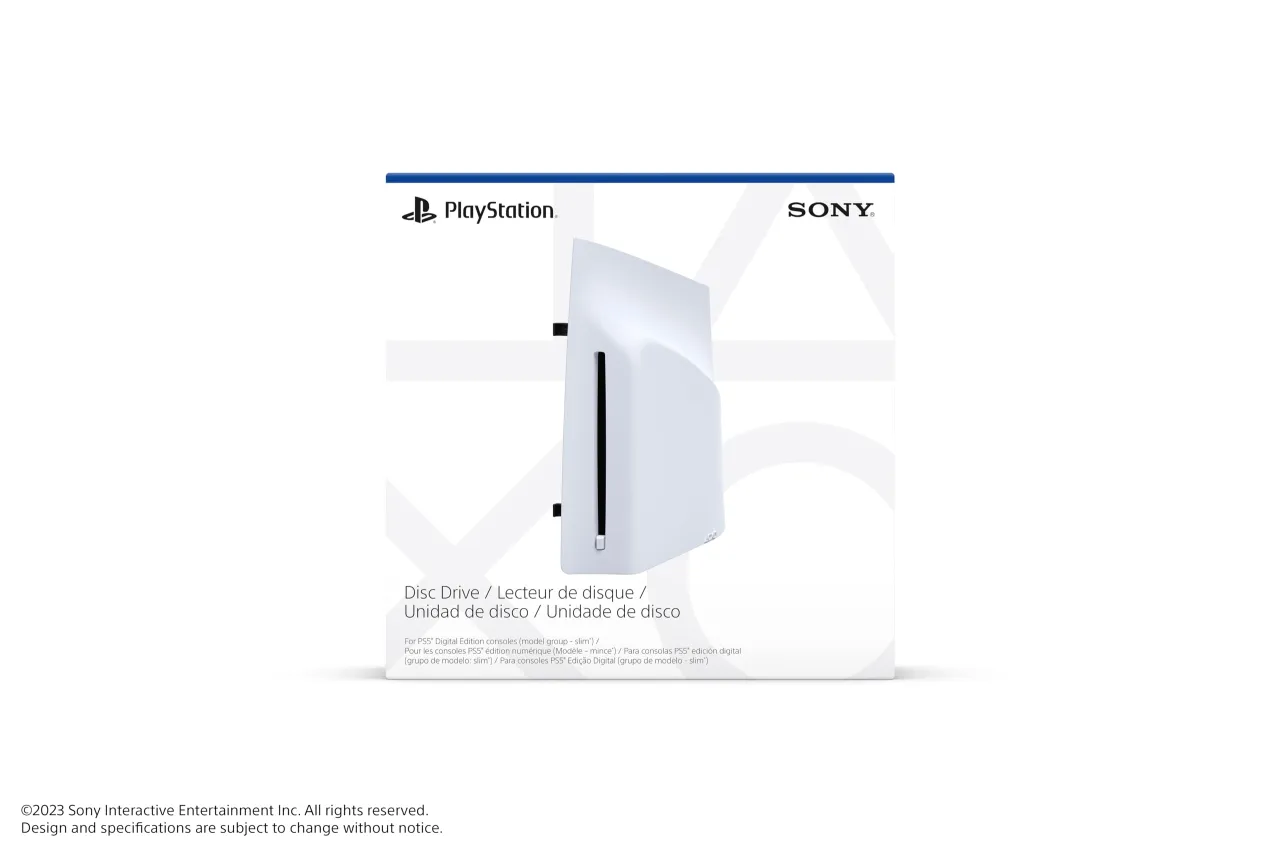 PS5 Slim Digital with attachable disc drive