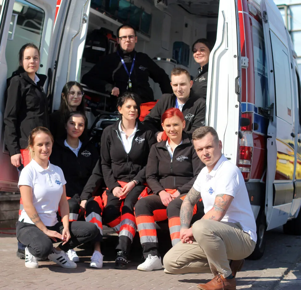 Ratownik medyczny zabezpieczający imprezę masową