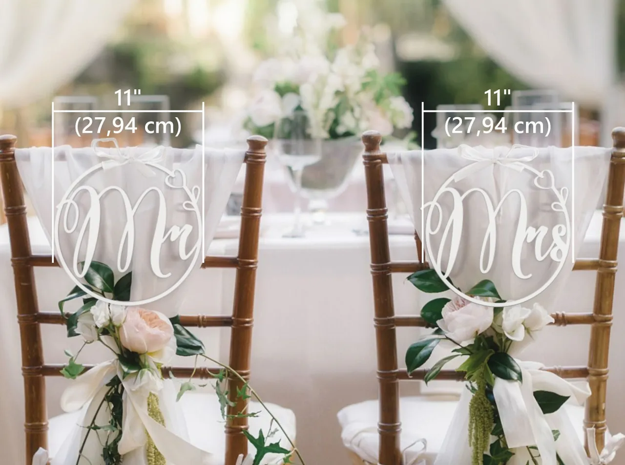 dekoracje krzeseł pan młody pani młoda
