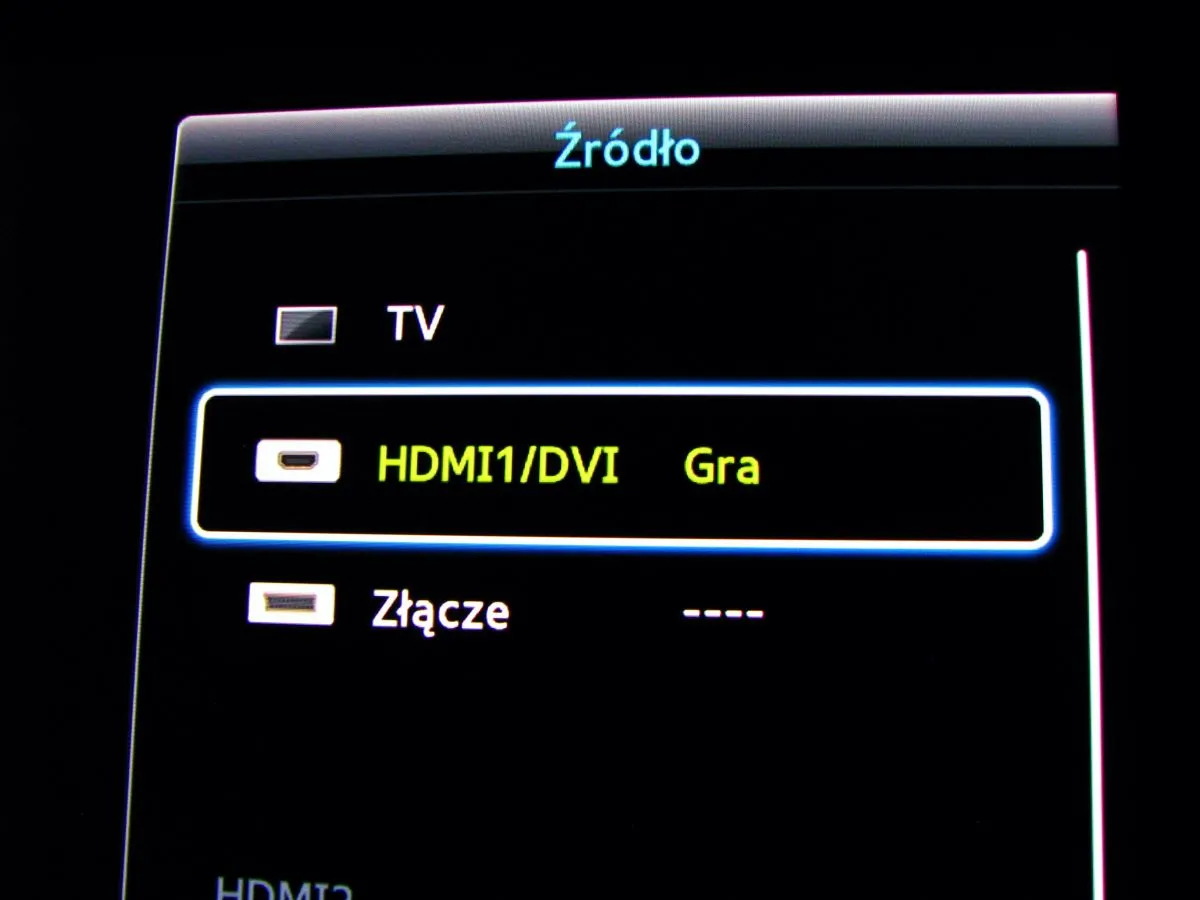 telewizor brak sygnału hdmi