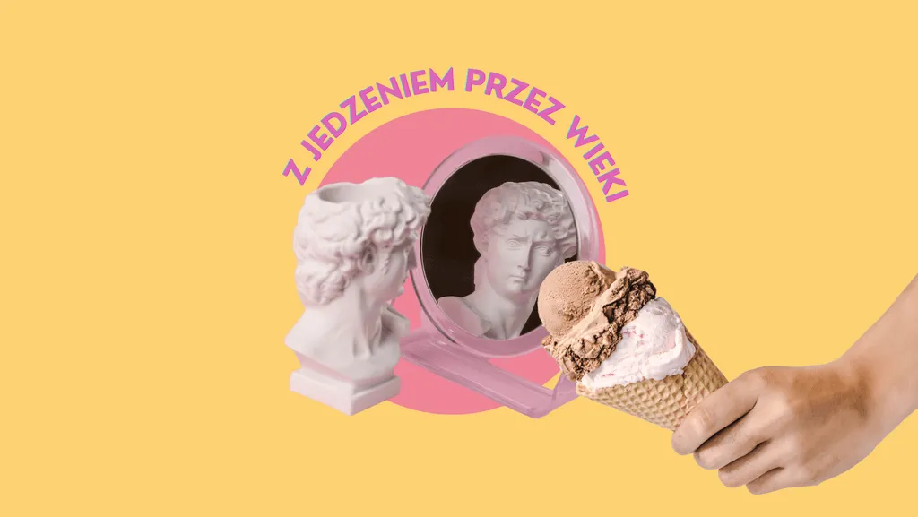 Starożytne desery mrożone Chiny Persja Rzym ilustracja