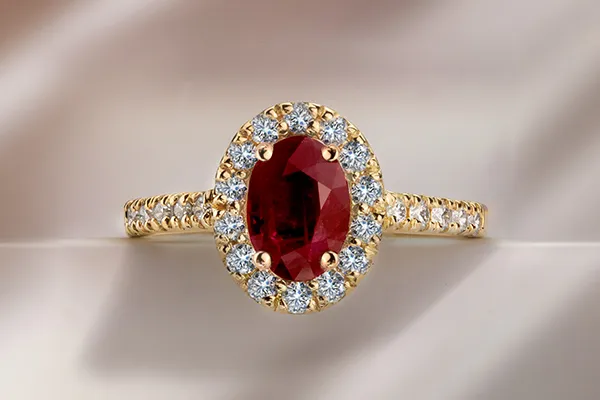 prezenty na 40 rocznicę ślubu klasyczne rubinowe biżuteria