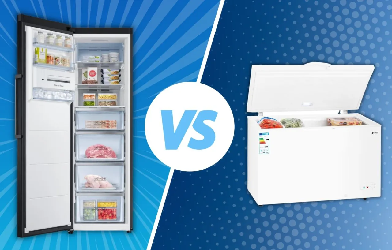 r&oacute;żne typy zamrażarek szufladowa skrzyniowa