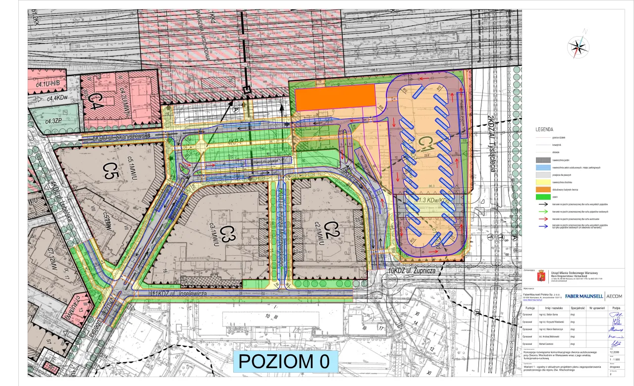 Dworzec Zachodni Warszawa PKS mapa stanowisk