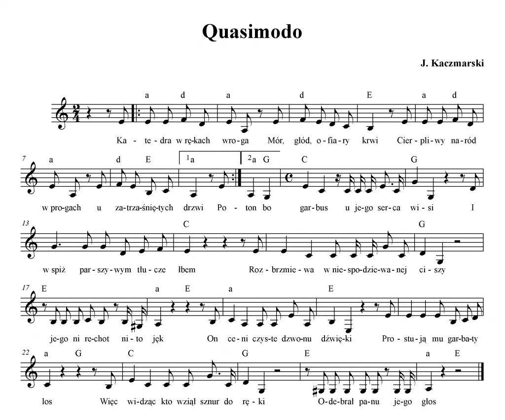 Jacek Kaczmarski Quasimodo