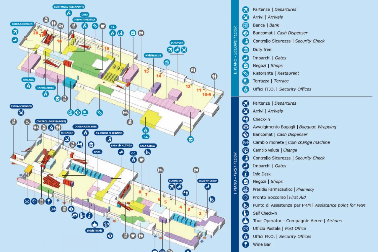 Deposito bagagli Palermo aeroporto e servizi esterni mappa