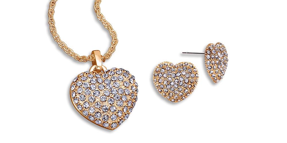 elegancka biżuteria z kryształami na prezent rocznicowy