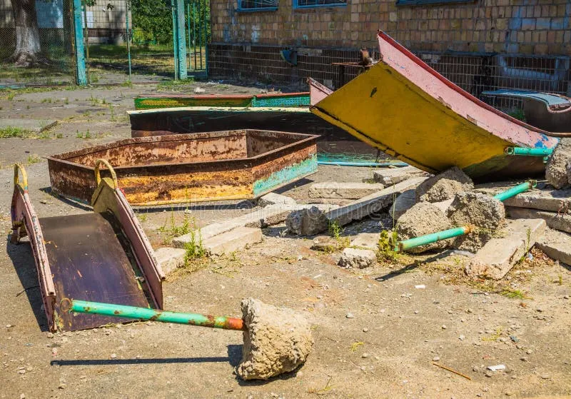 uszkodzone urządzenia plac zabaw