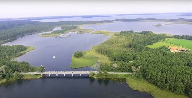 Jezioro Karskie Wielkie krajobraz z lotu ptaka