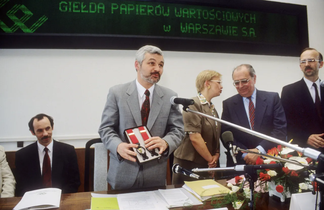 Pierwsza sesja giełdowa GPW 1991