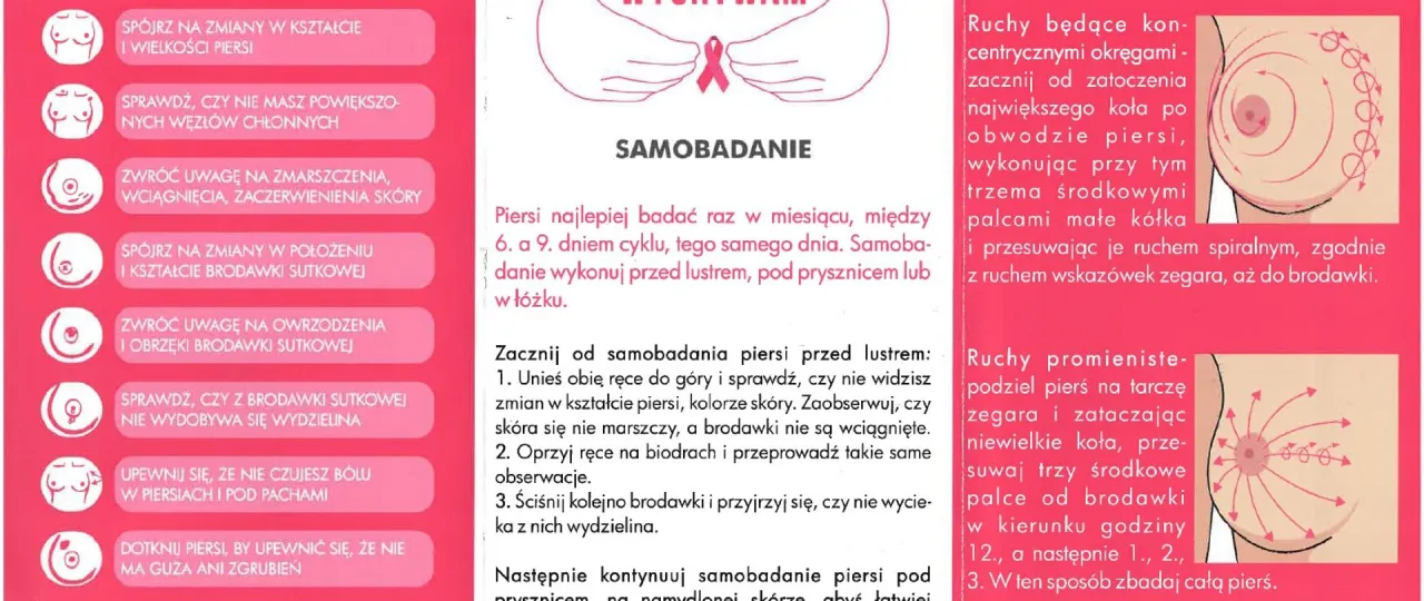 Kobieta wykonująca delikatny masaż piersi