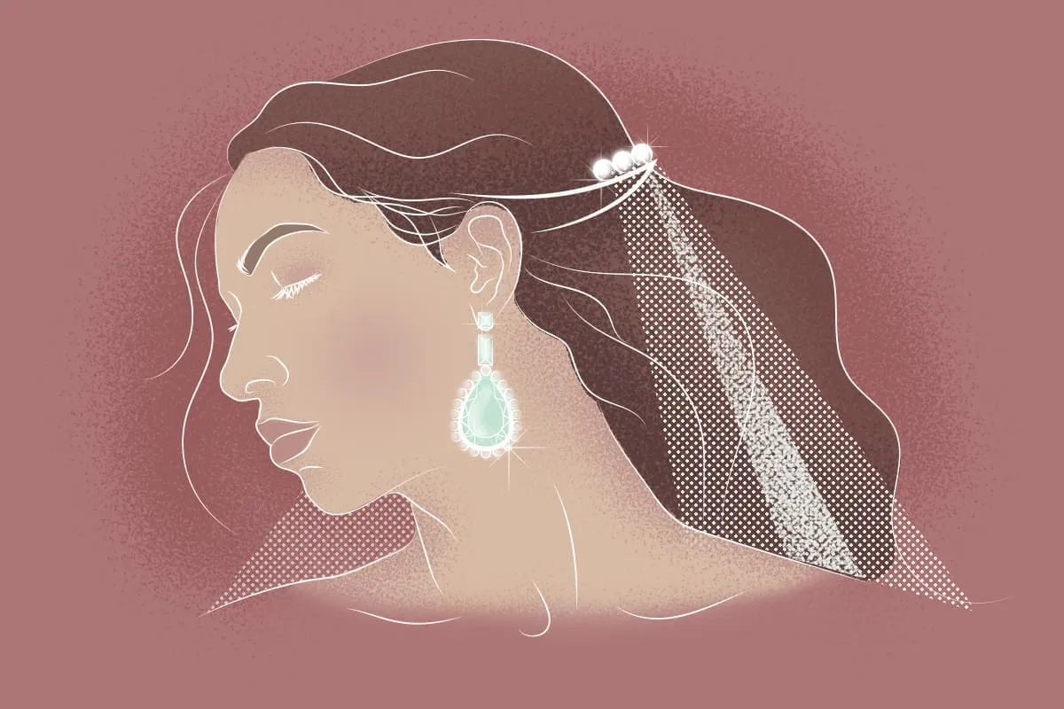 kolczyki do różnych kształtów twarzy i fryzur ślubnych