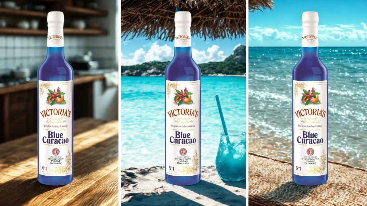 porównanie likier blue curacao i syrop blue curacao