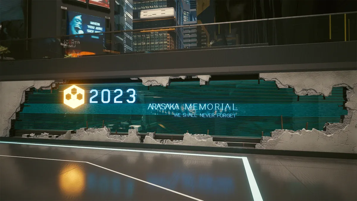 Cyberpunk 2077 atak na Arasaka Tower