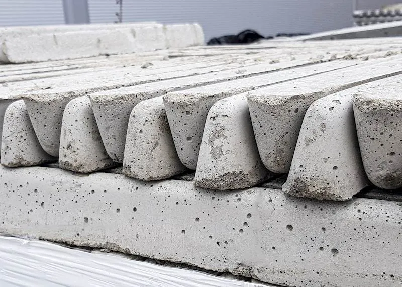 listwa betonowa pod zbrojenie w użyciu