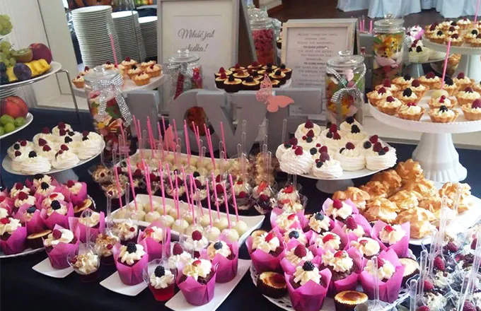 słodki stół catering