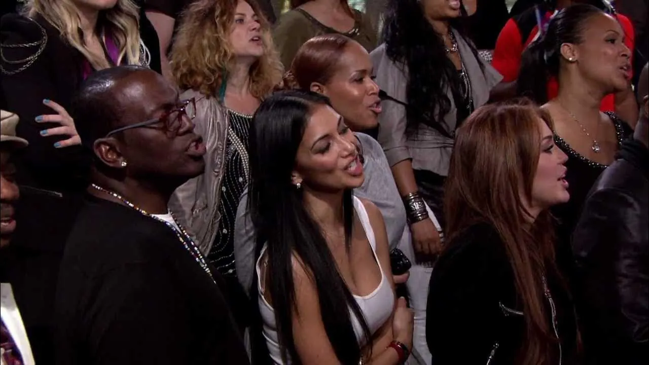 We Are the World 25 for Haiti recording session