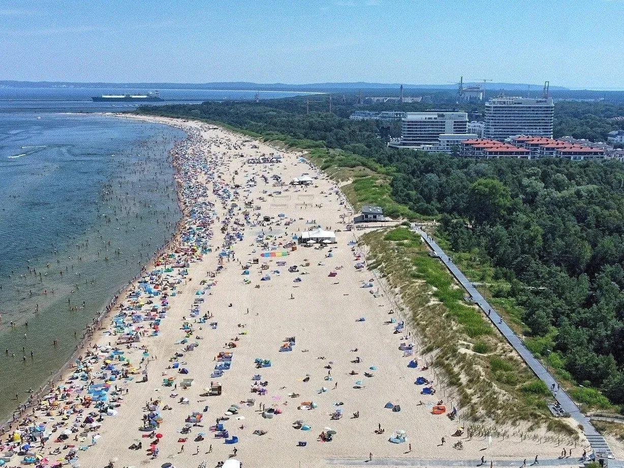 najszersza plaża w Świnoujściu