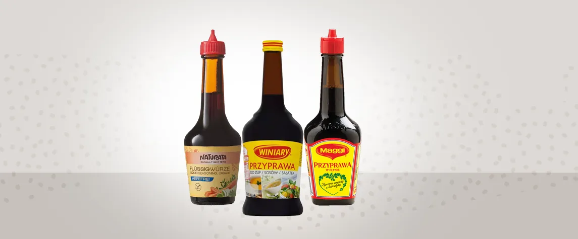 Etykieta Maggi z zaznaczonym składem